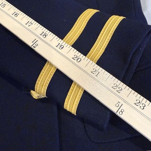 Ralph Lauren Wool Admiral Captain Blazer Navy Blue w/Gold Double Breasted Size 6 - Picture 9 of 10